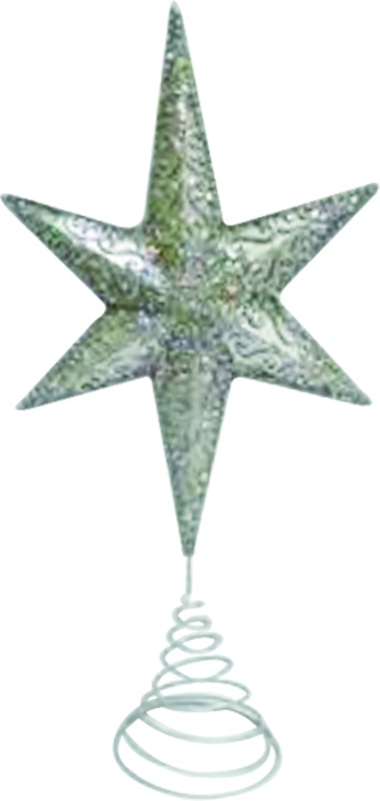 42cm Six-angled Star Topper - Silver