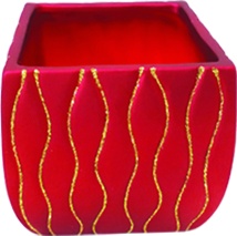 Glittered Pot, 10cm