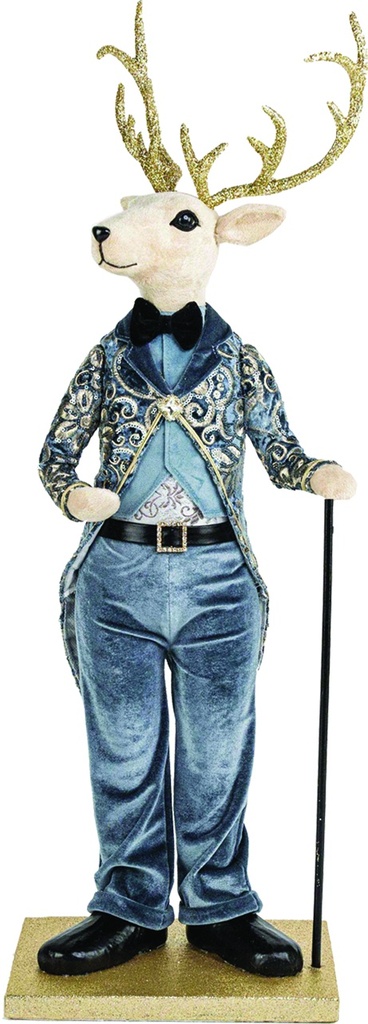 77cm Deer Gentleman - Blue