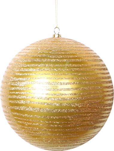 Candy Apple Ball with Brushed Glitter, 15cm