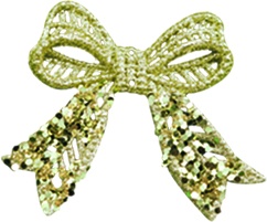 10cm Bow - Champagne