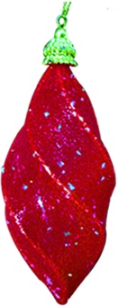 Glass Twist Teardrop, 12.5cm