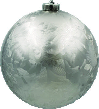 10cm Crystal Ball - Silver