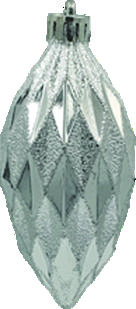 10cm Shiny Drop - Silver