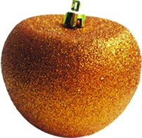 Glittered Apple, 8cm