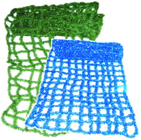 2.7m x 50cm Ceiling Wire Garland - Blue