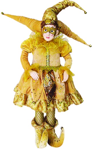 26" Standing Jester - Gold