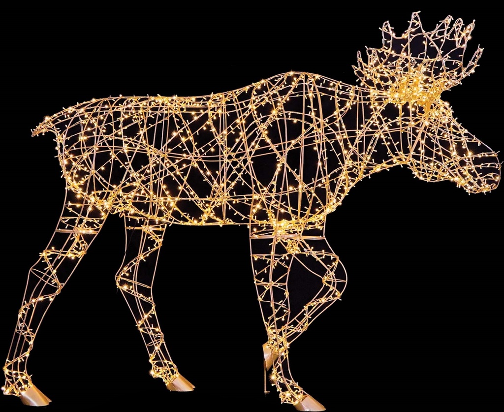 4.6m x 4m x 2.6m Illuminated Wired Reindeer w/ LED Lights
