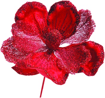 30cm Artificial Magnolia - Red