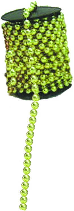 10m x 1cm Shiny Bead Garland - Gold
