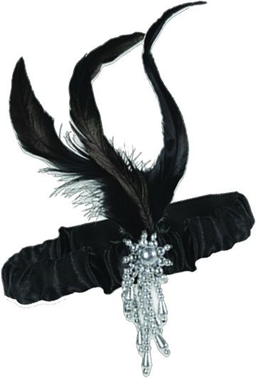 Flapper Headband - Black