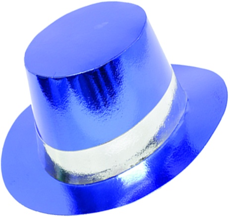 Foil Top Hat - Blue