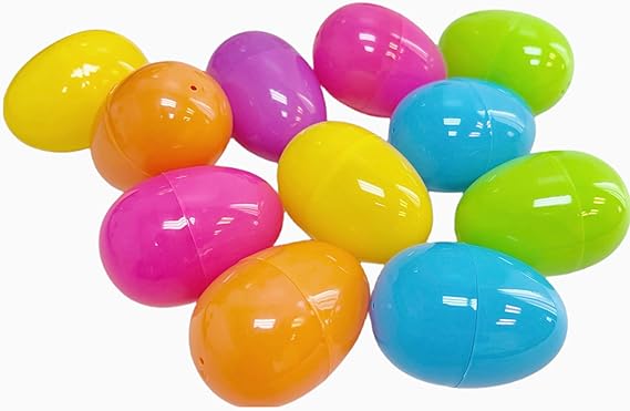 Plastic Egg Unassembled P/24 Size: 4cm D x 5cm H