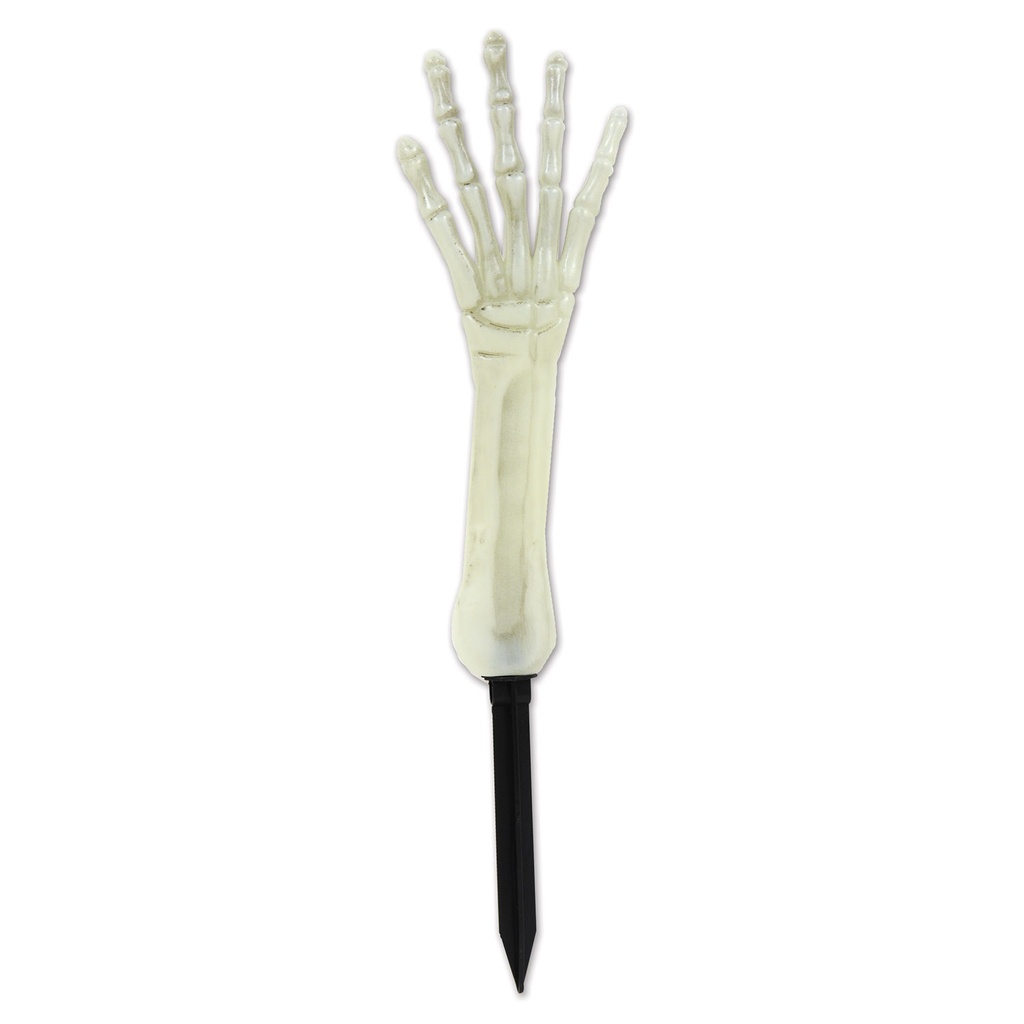 Nite-Glo Skeleton Hand Yard Stake, 43cm