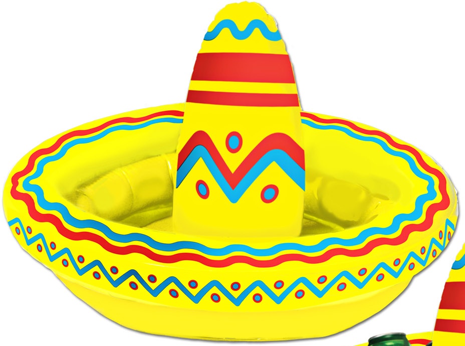 Inflatable Sombrero Cooler, 45cm