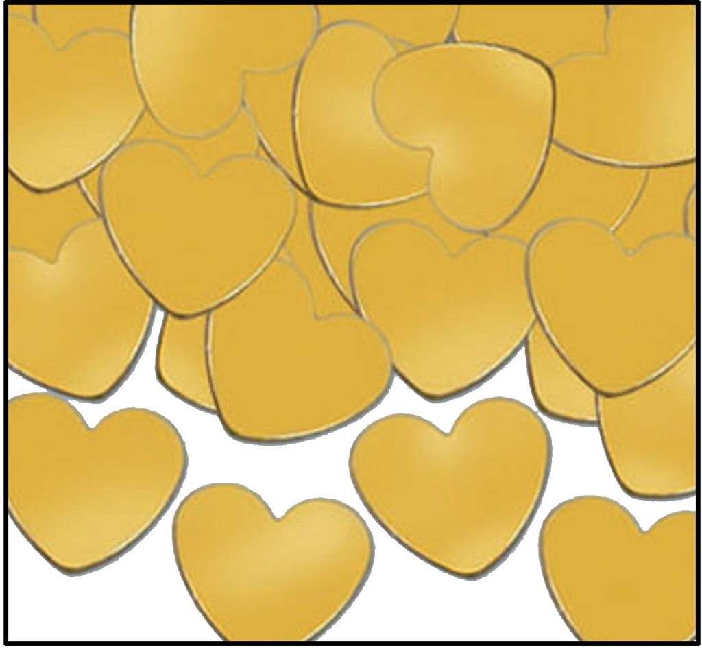 28g Fanci-Fetti Hearts - Gold