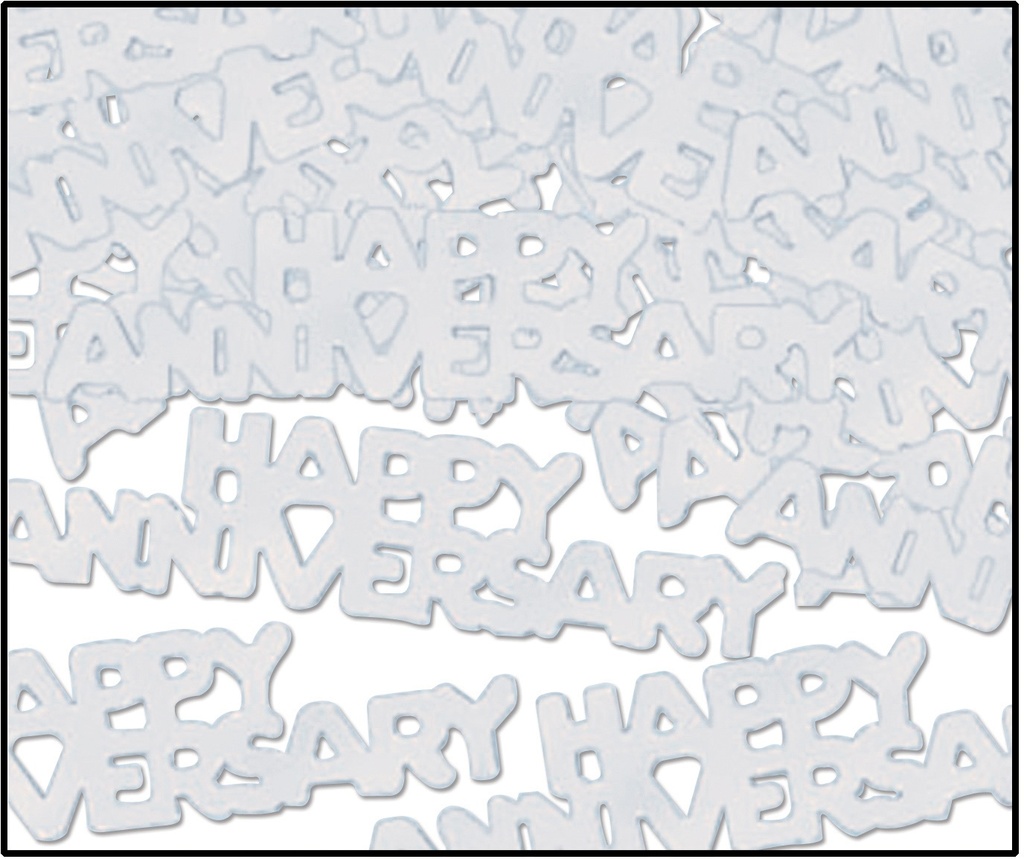 14g Happy Anniversary Fanci-Fetti - Silver