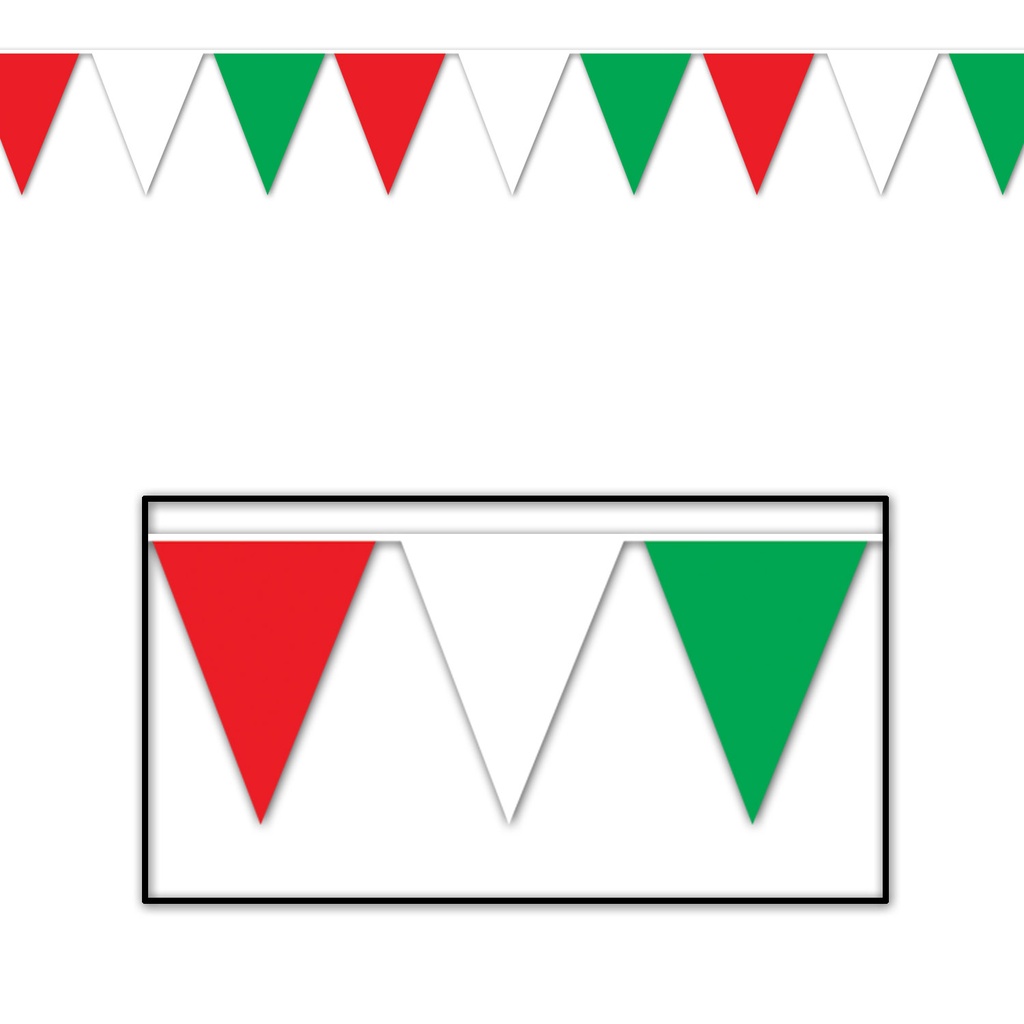 Outdoor Pennant Banner, 43cm x 36.5m