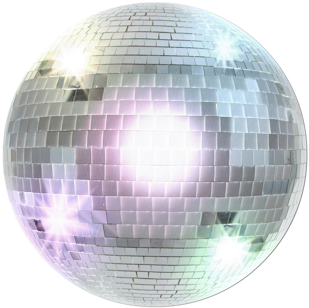 34cm Disco Ball Cutouts