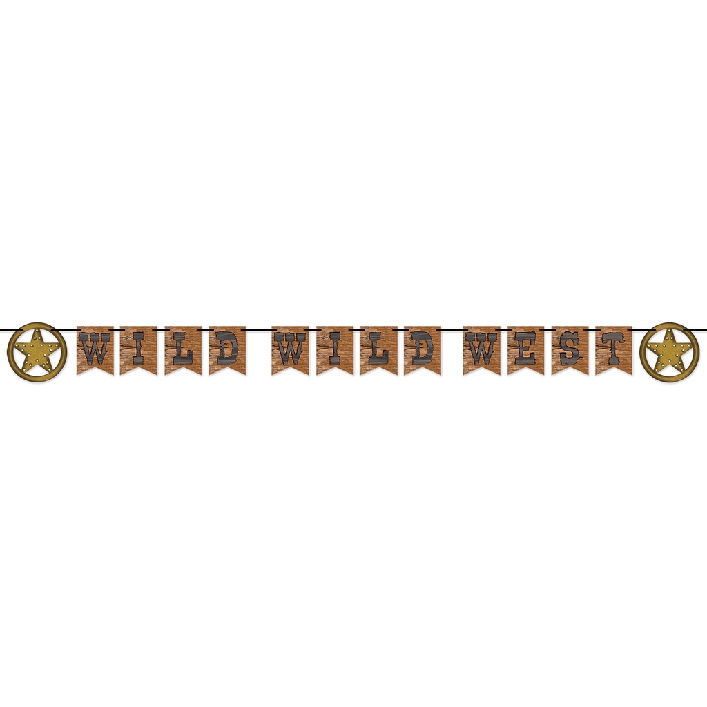 Wild Wild West Streamer, 7¼" x 10'