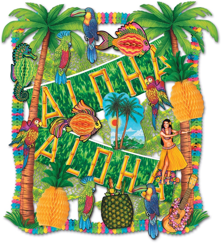 Luau Decorating Kit