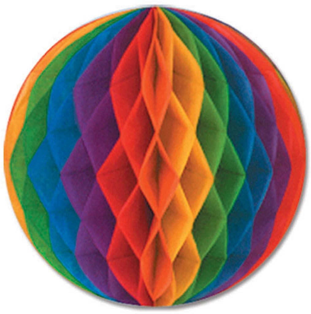 30cm Tissue Ball - Red/Blue