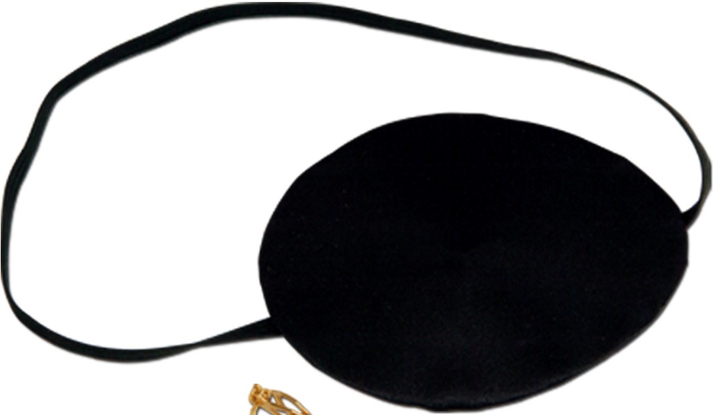 6.5cm Pirate Eye Patch w/ Plastic Earring