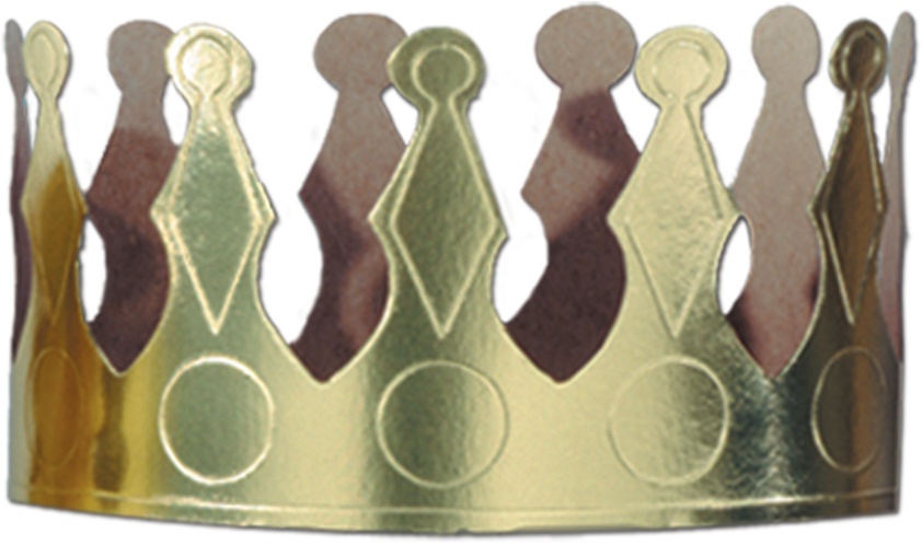 10cm Foil Crowns