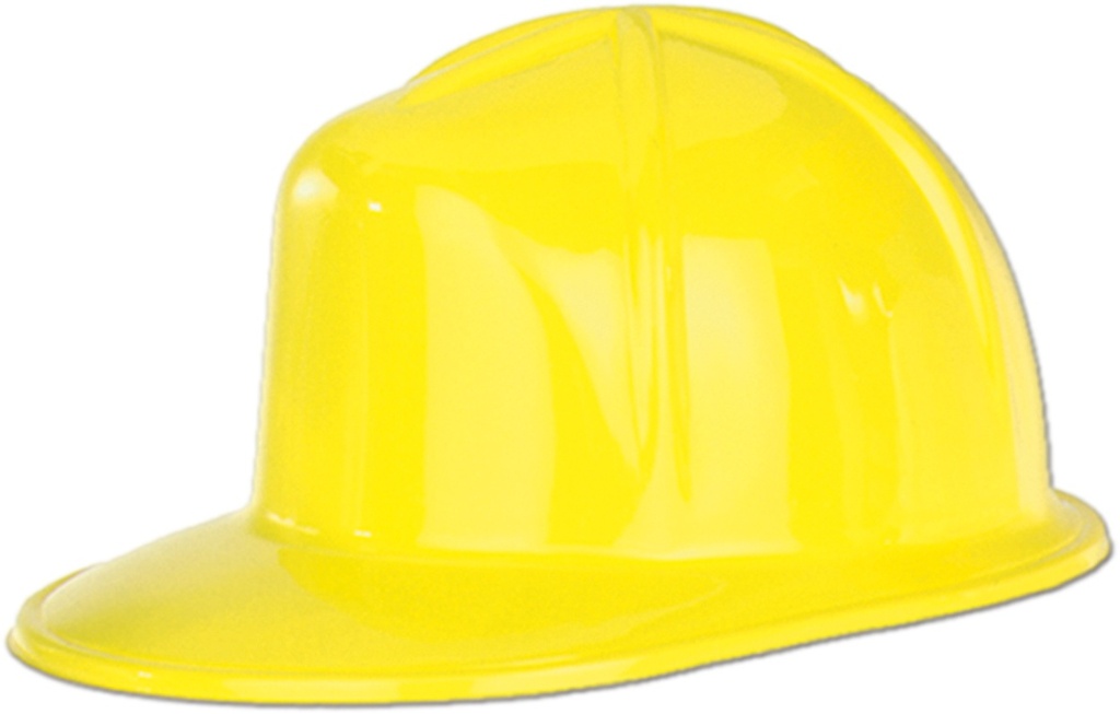 Plastic Construction Helmet - Yellow
