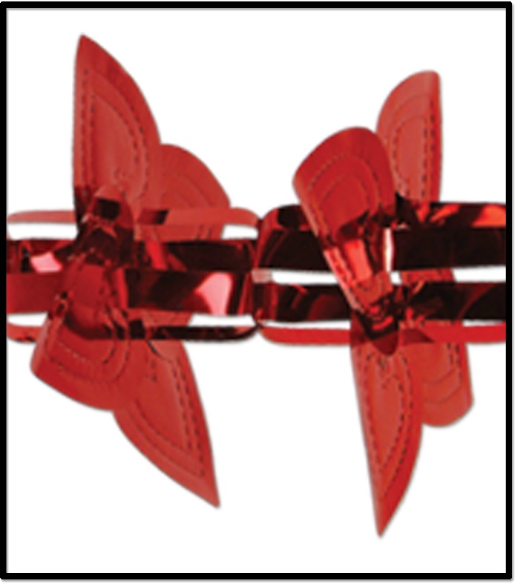 2.7m x 30cm Heart Garland/Column