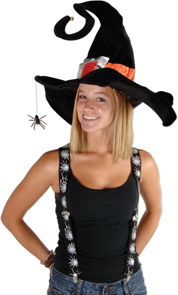 Spider Web Suspenders - Black/White