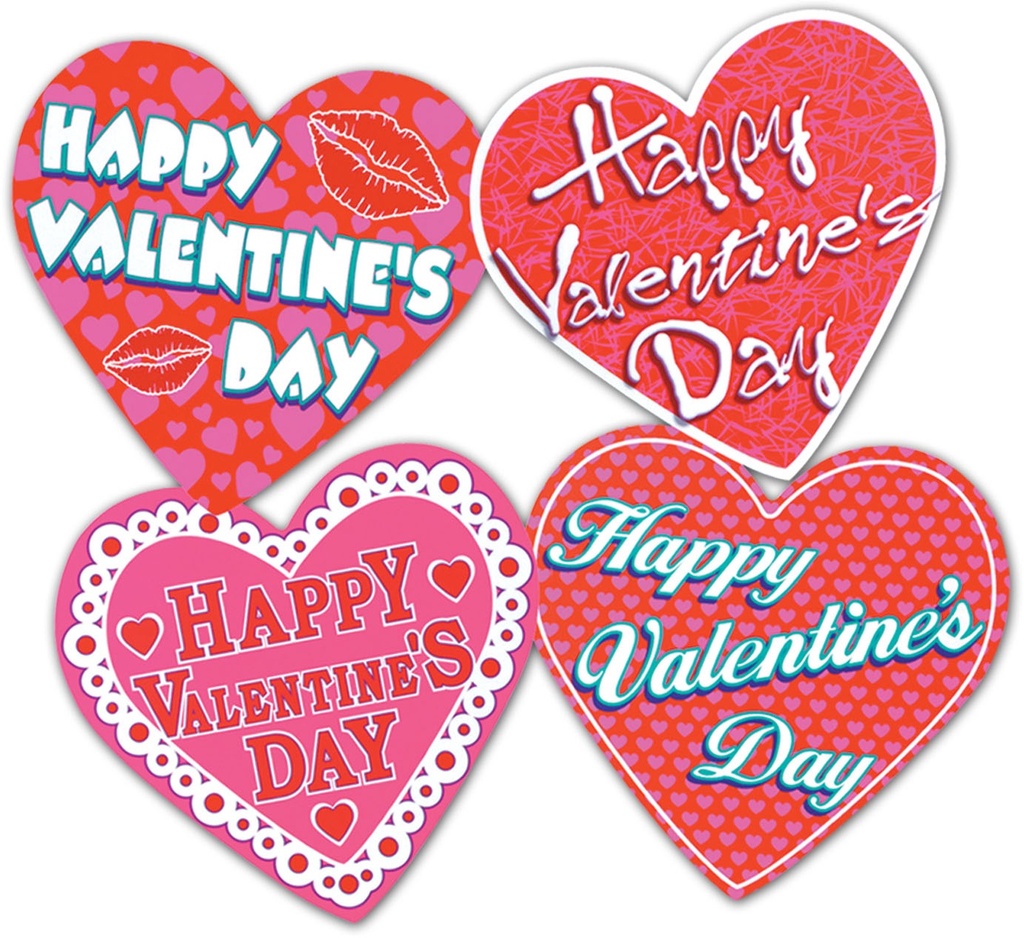 Valentine Heart Cutouts, 35cm