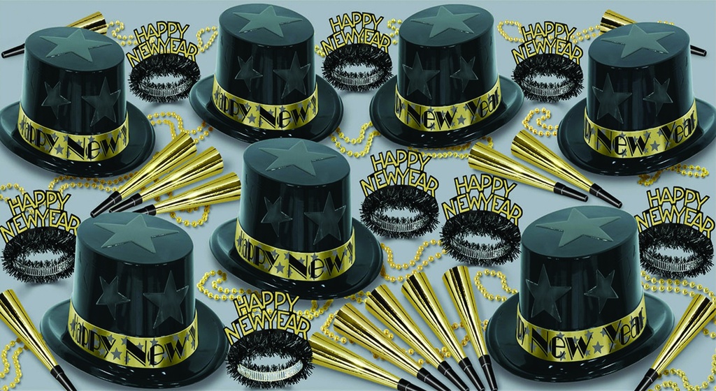 Gold New Year Star Assortment for 50