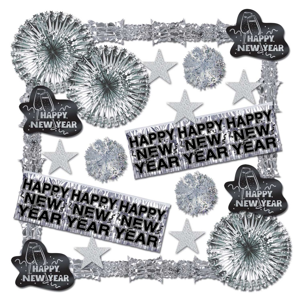 Shimmering Silver Ny Dec Kit - 22 Pcs