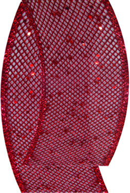 Net Ribbon with Glitter, 9.1m