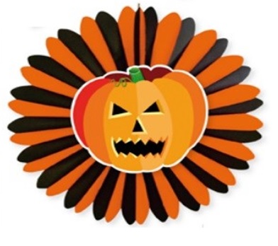 60cm Pumpkin Rosette, printed two sides