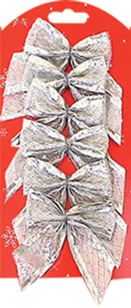 Mini Bow Ties - Silver