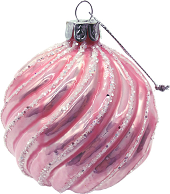 10cm Swirl Ball - Pink