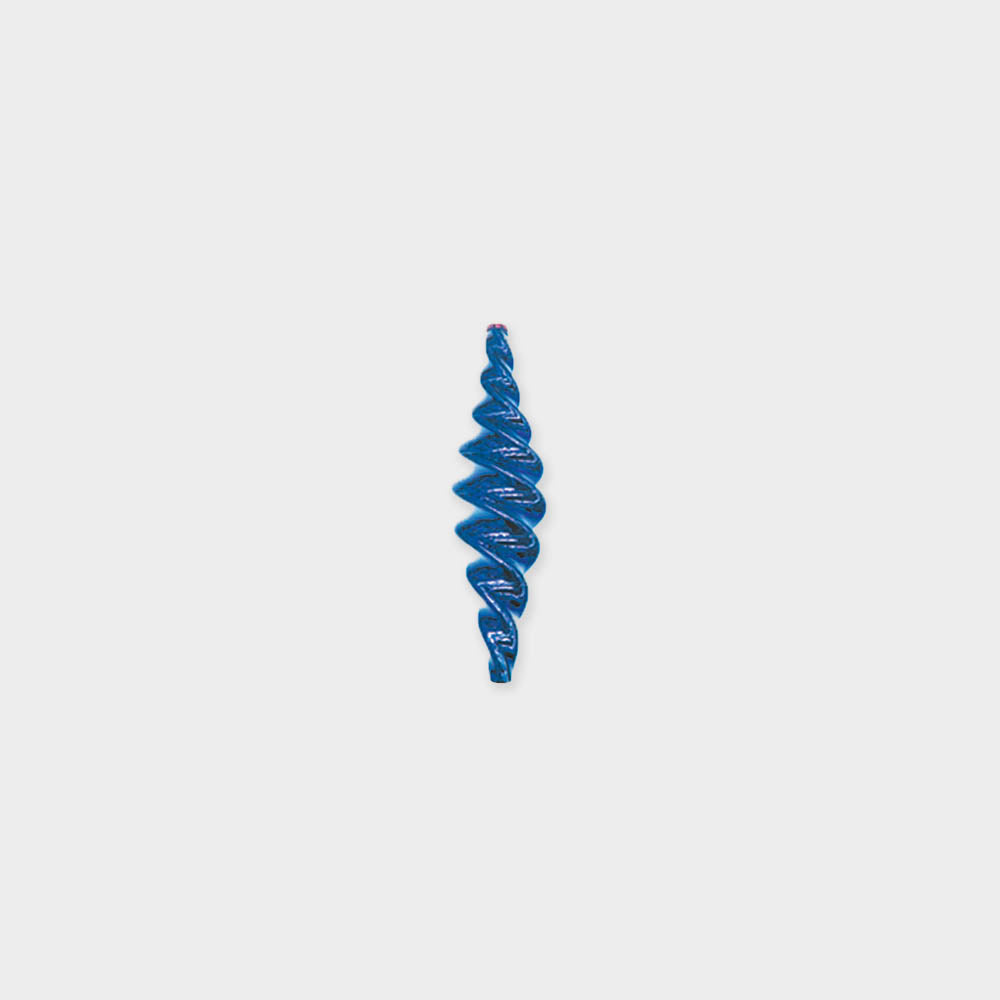 10.5cm Shiny Twist Drop - Blue