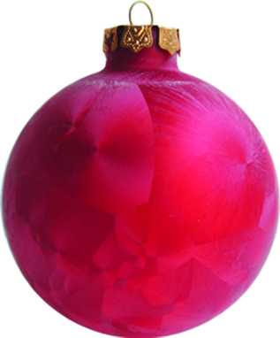 10cm Glass ball - Red