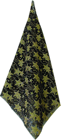 Ribbon #206, 48cm x 9.1m Fabric - Gold/Black