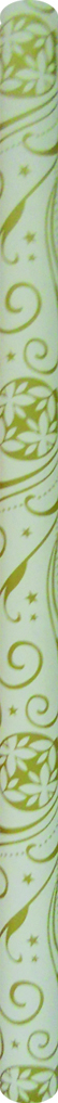 70cm x 10m Gift Wrap - Cream/Gold with Design