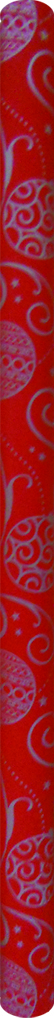 70cm x 10m Gift Wrap - Red with Design