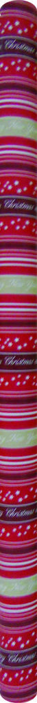 70cm x 10m Gift Wrap - Red with Design
