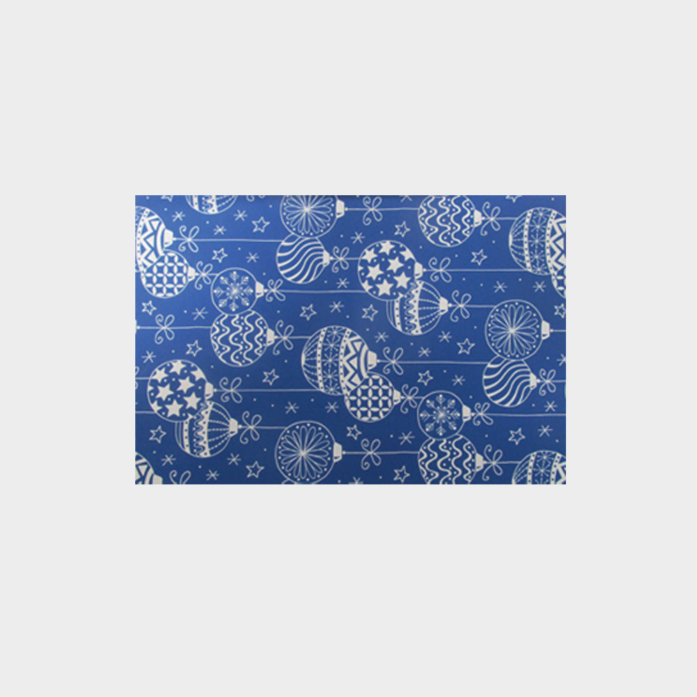 10m x 70cm Gift Wrap - Blue/White
