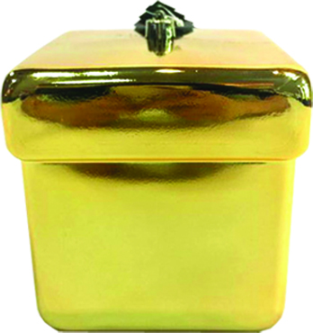 10cm Shiny Gift Box - Gold