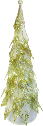 17" Xmas Tree - Gold