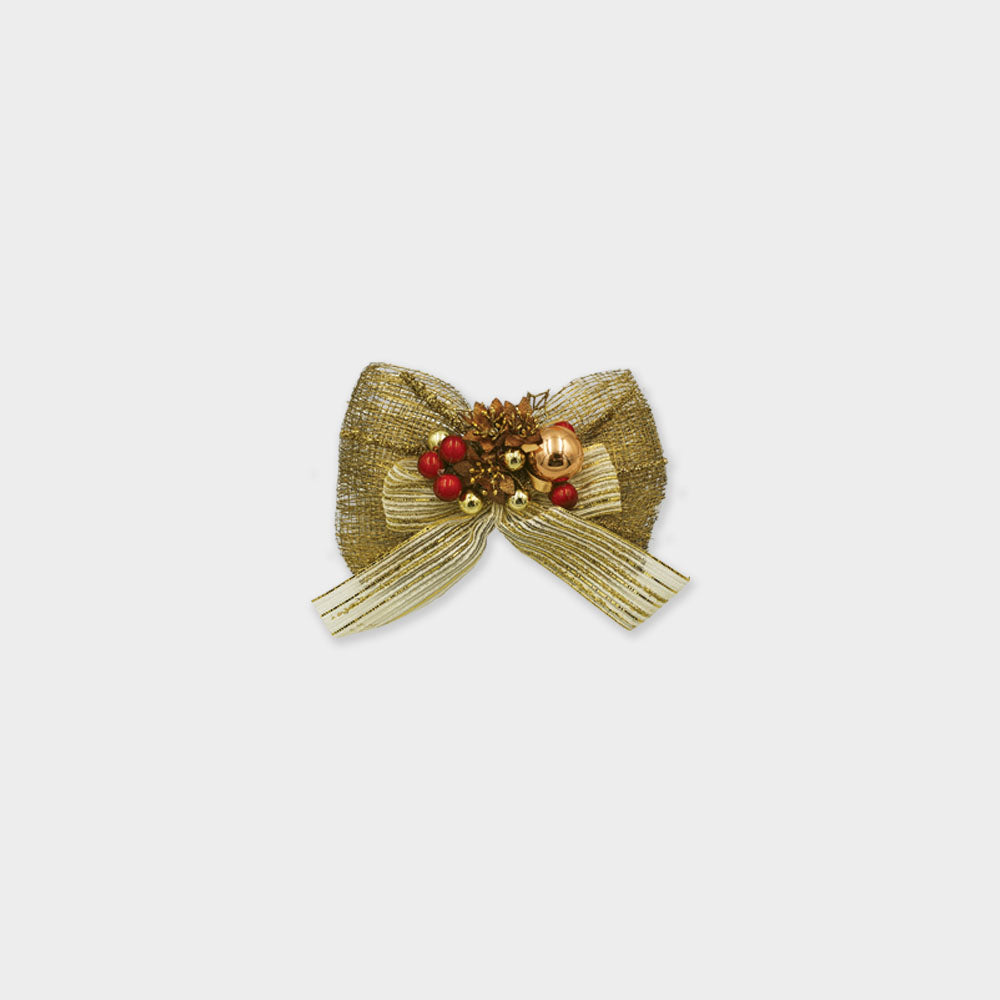 20cm Sinamay Bows - Gold/Copper/Red