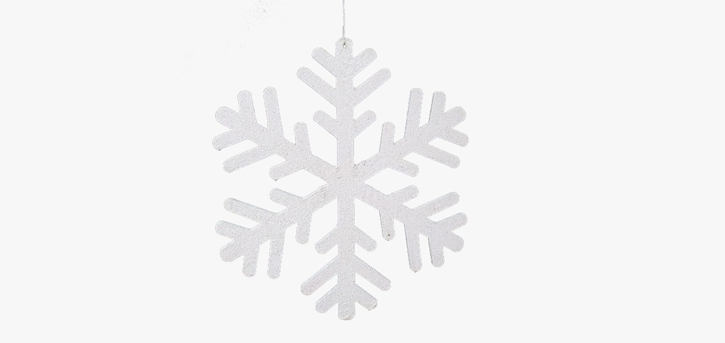 20cm Glittered Snowflakes