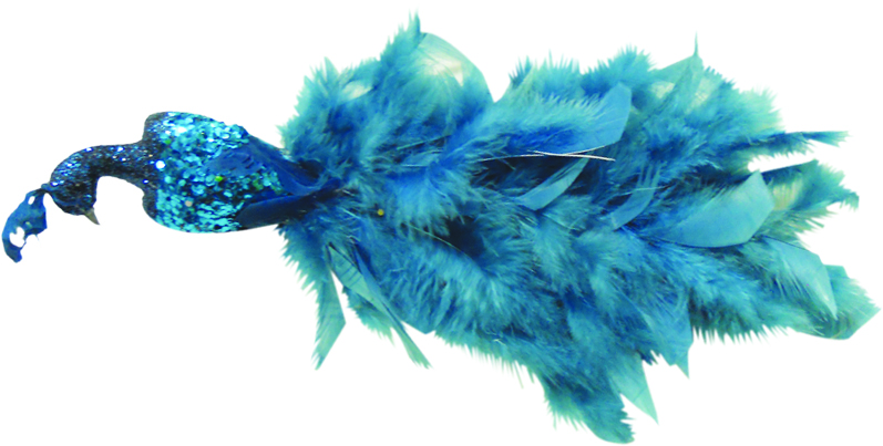 30cm Ornamental Bird - Blue